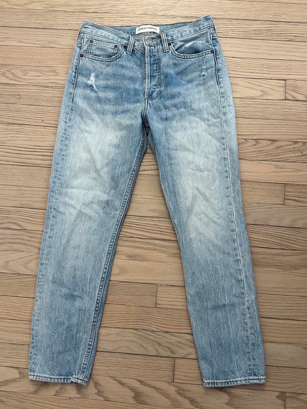 Denim Forum Light Blue Boyfriend Jeans
